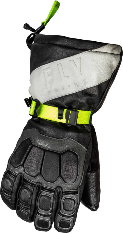 FLY RACING Glacier Gloves Black/Grey/Hi-Vis Xs 363-3941XS