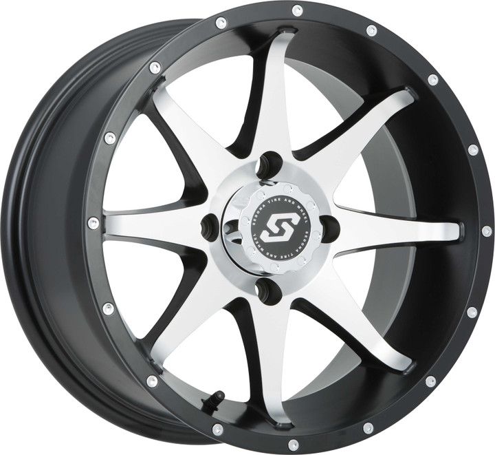 SEDONA Storm Wheel 12X7 4/110 5+2 (+10Mm) Blk/Machined A7627011-52S