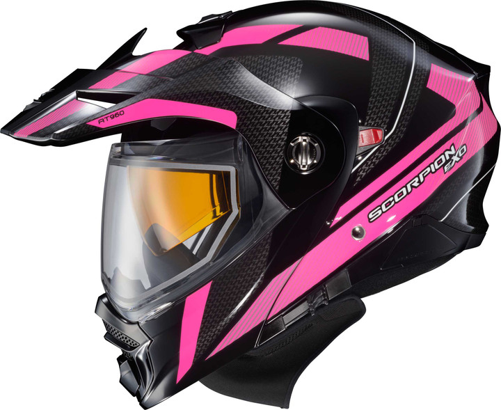 SCORPION EXO Exo-At960 Cold Weather Helmet Hicks Pink Lg (Electric) 96-1175-EC