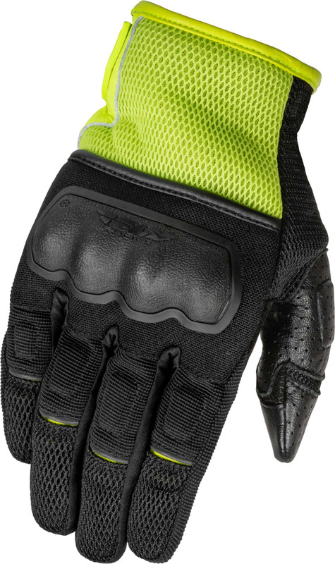 FLY RACING Coolpro Force Gloves Black/Hi-Vis Md 476-4128M