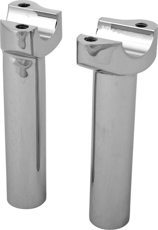 HARDDRIVE H-Bar Risers 5.5" Straight Chrome 241003