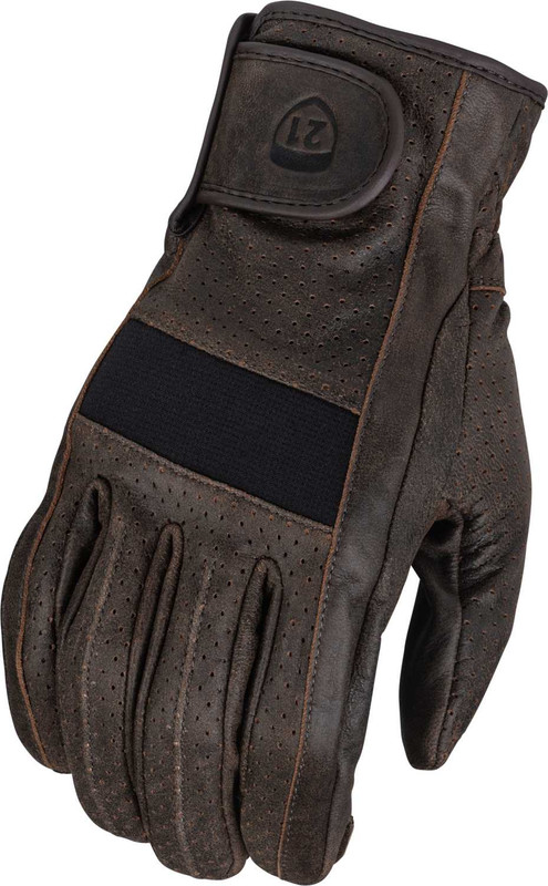 HIGHWAY 21 Jab Perforated Gloves Brown 5X 489-00435X