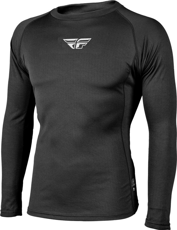 FLY RACING Heavyweight Baselayer Top Black Lg 354-6403L