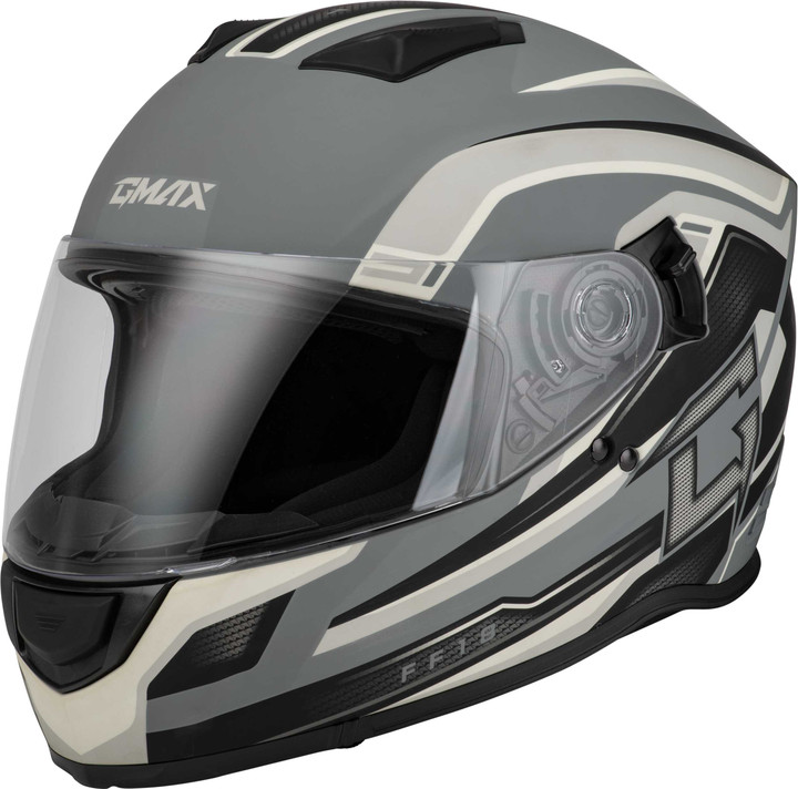 GMAX Ff-18 Drift Helmet Matte Grey/Silver/Black Xs F1181813