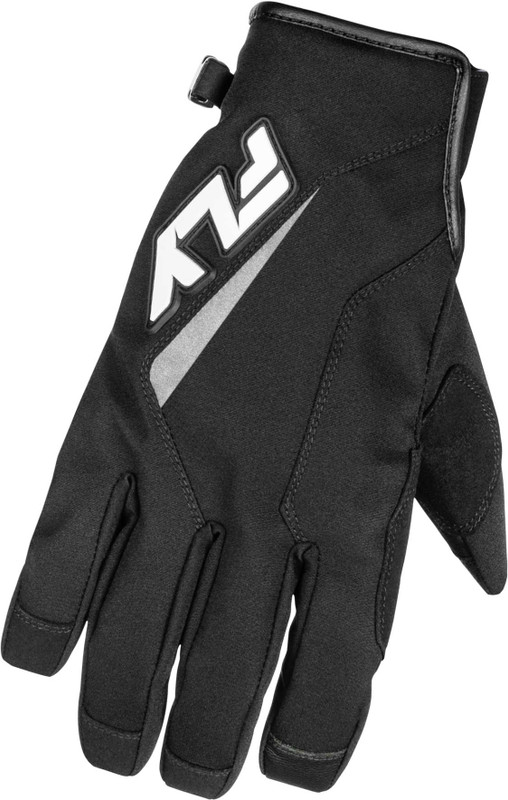 FLY RACING Title Gloves Black/White Lg 371-054L