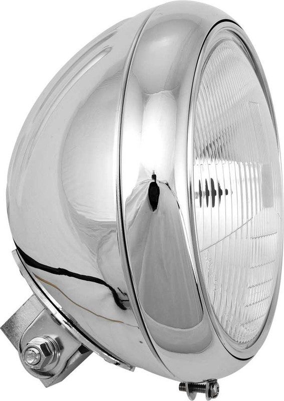 HARDDRIVE 7" Headlight Grooved 60/55W Chrome L20-6084GD