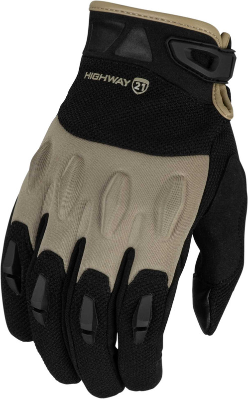 HIGHWAY 21 Fury Gloves Black/Sand Lg 489-0054L