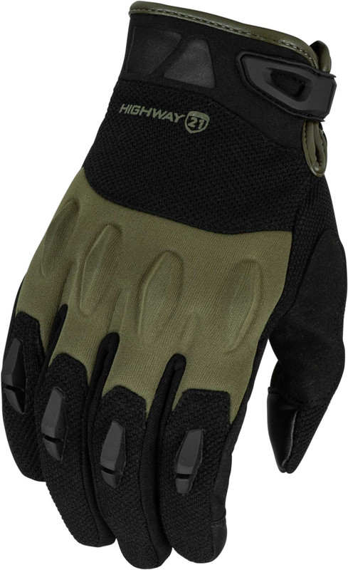 HIGHWAY 21 Fury Gloves Black/Olive Md 489-0053M