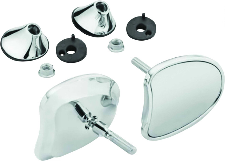 HARDDRIVE Tapered Fairing Mirrors Chrome 270332