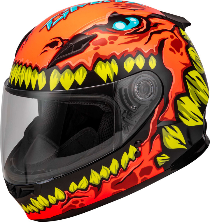 GMAX Youth Gm-49Y Drax Helmet Orange Yl F1499272