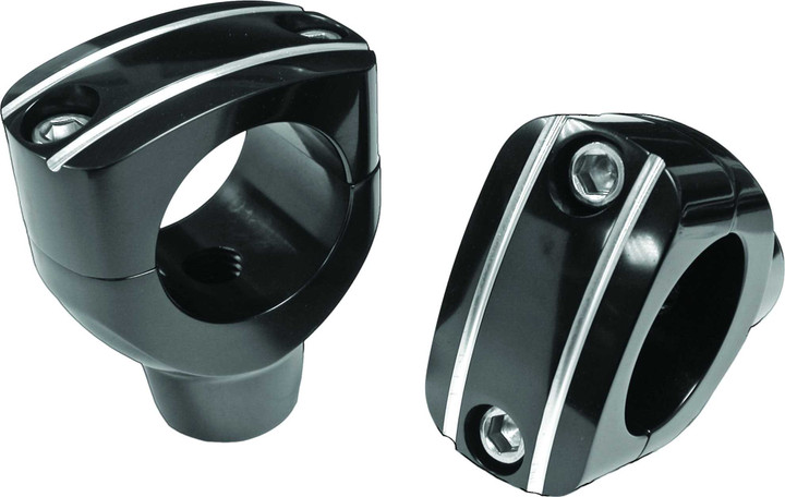 HARDDRIVE 2" Grooved Black Risers 245220