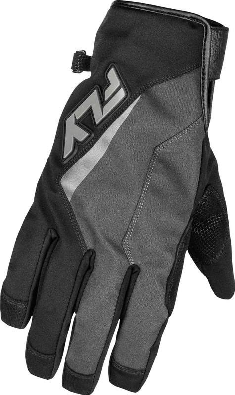 FLY RACING Title Long Gloves Grey/Black Xl 371-0616X