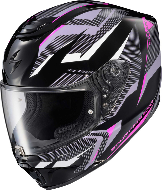 SCORPION EXO Exo-R330 Full Face Helmet Saga Black/Pink/Purple Sm 33-2113