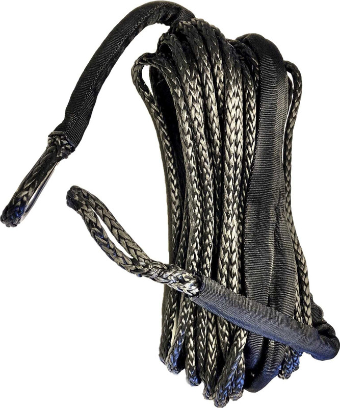 OPEN TRAIL Synthetic Winch Rope 3/16" Diameter X 50 Ft. Black 600-5050