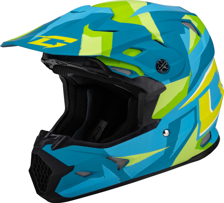 GMAX Mx-96 Splinter Helmet Matte Blue/Green Xl D3961187