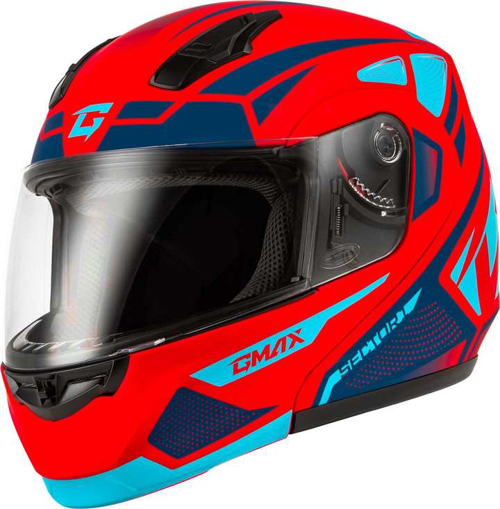 GMAX Md-04 Sector Helmet Matte Red/Blue 3X M1043999