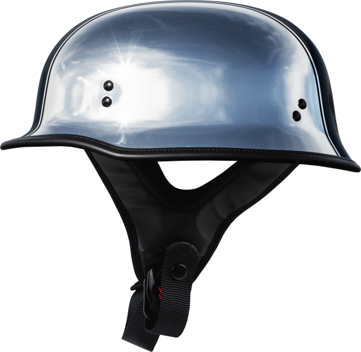 HIGHWAY 21 9Mm German Beanie Helmet Chrome 2X H77-10022X