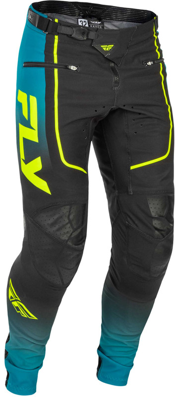 FLY RACING Rayce Bicycle Pants Teal/Black/Lime Sz 38 379-06538