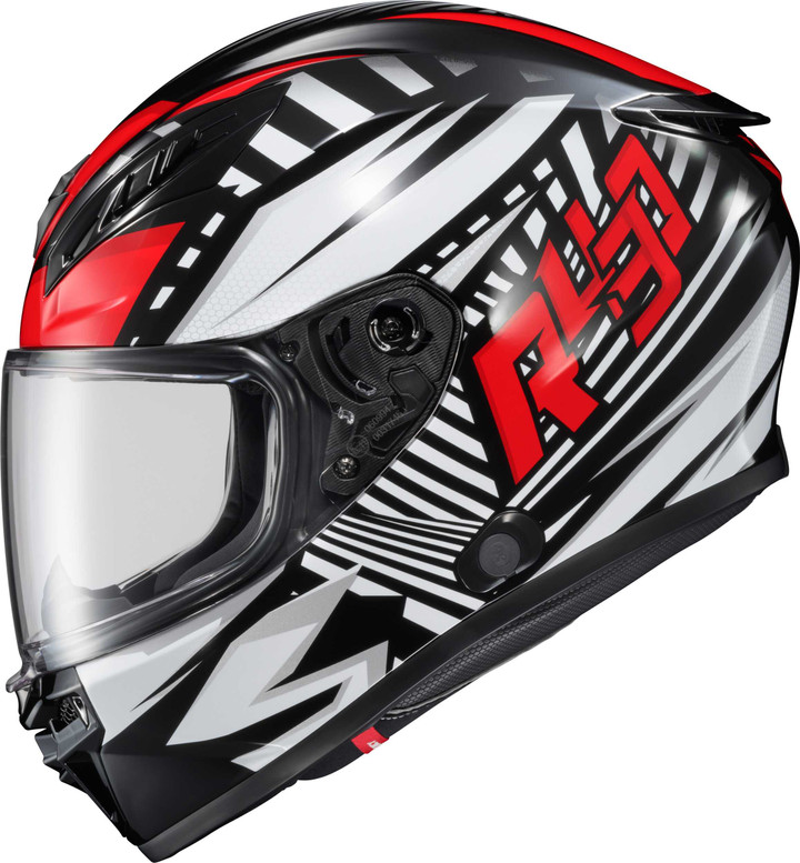 SCORPION EXO Exo-R430 Full-Face Helmet Head Trip Red Lg 43-1135