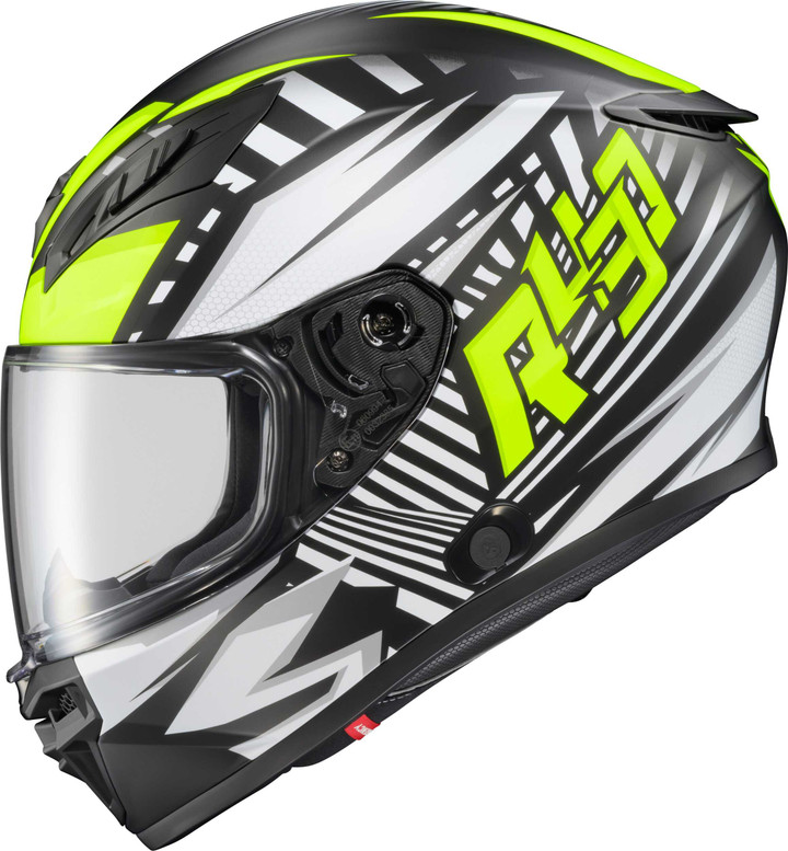 SCORPION EXO Exo-R430 Full-Face Helmet Head Trip Hi-Viz Md 43-1114