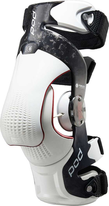 POD K8 3.0 Knee Brace Carbon (Lt) Carbon/White Lg K830-CLT-LT-LG