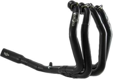 VOODOO Shorty Full Exhaust System 4 Into 1 Black Busa VEFSBUSAM2B