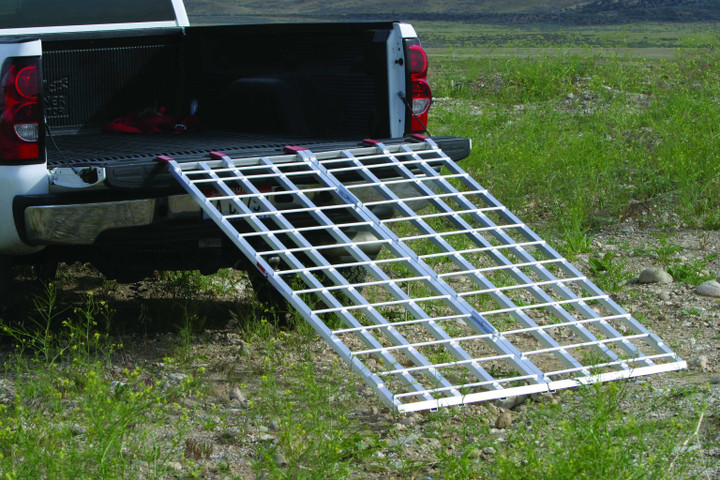 OPEN TRAIL Aluminum Bi-Fold Ramp 1200 Lbs 70" X 48" AR01XW48
