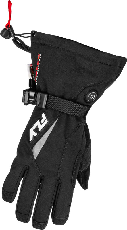 FLY RACING Title Heated Gauntlet Gloves Black Yl 476-2941YL