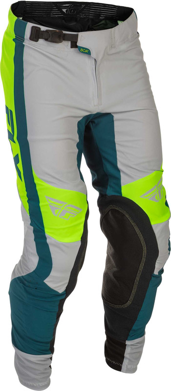 FLY RACING Lite Pants Grey/Lime/Teal Sz 36 379-73336