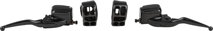 HARDDRIVE Handlebar Control Kit Blk Hyd Clutch `14-16 Flh 53981