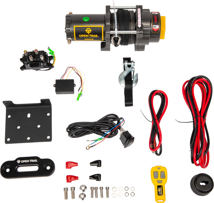 OPEN TRAIL 4500Lb Winch Synthetic Rope 460-0132