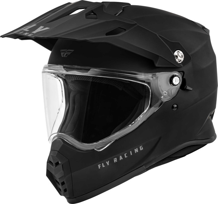 FLY RACING Trekker Solid Helmet Matte Black Xl F73-7036X