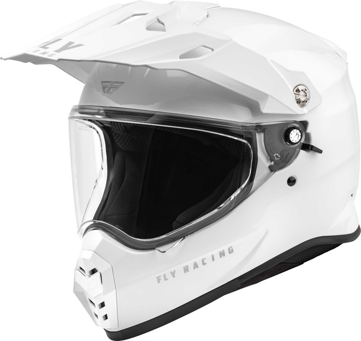 FLY RACING Trekker Solid Helmet White Md F73-7037M
