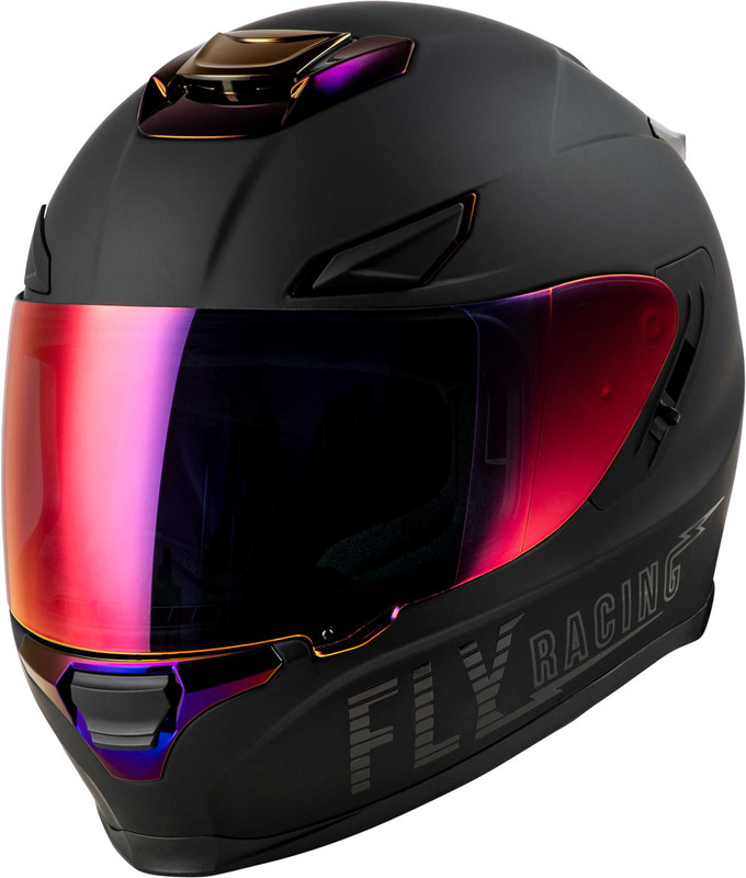 FLY RACING Sentinel Recon Helmet Matte Black/Purple Chrome Sm 73-8429S