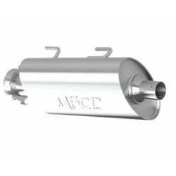 MBRP Single Slip-On System W/ Oval Sport Muffler Chrome AT-9706SP