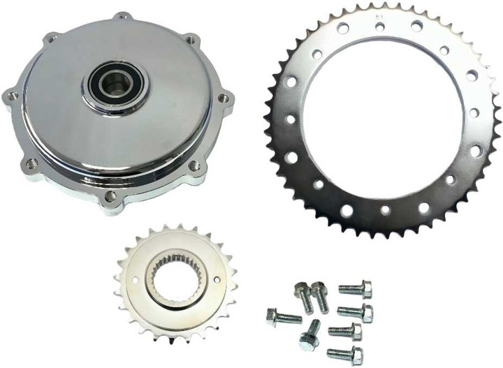 HARDDRIVE Cush Drive Chain Conv Kit Chrome `17-Up Flh/Flt 201408