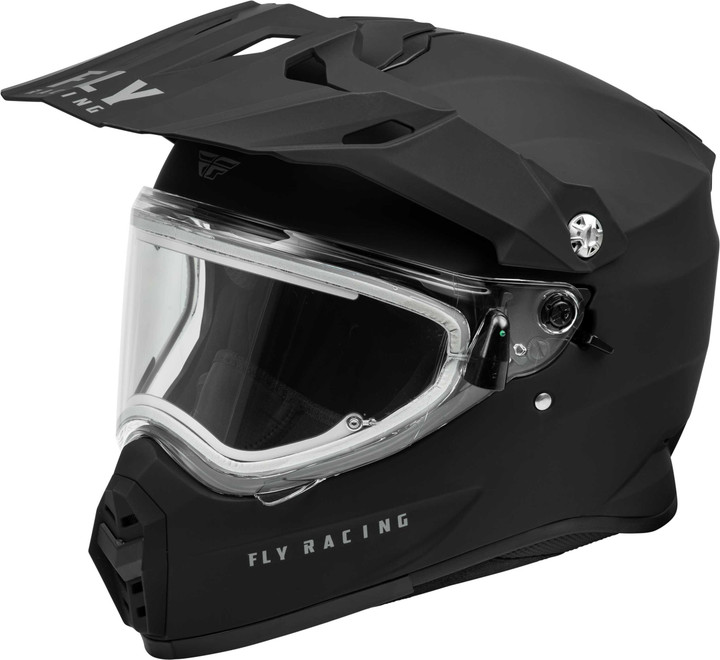 FLY RACING Trekker Cw Solid Helmet Elec Shld Matte Black Xl 73-31366X