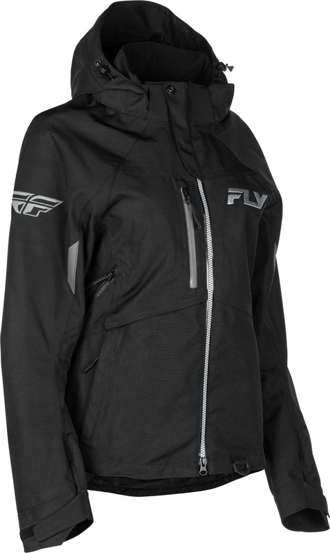 FLY RACING Women'S Carbon Jacket Black/Grey Xl 470-5210XL