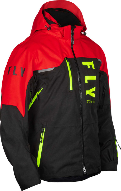 FLY RACING Carbon Jacket Black/Red Sm 470-5209S