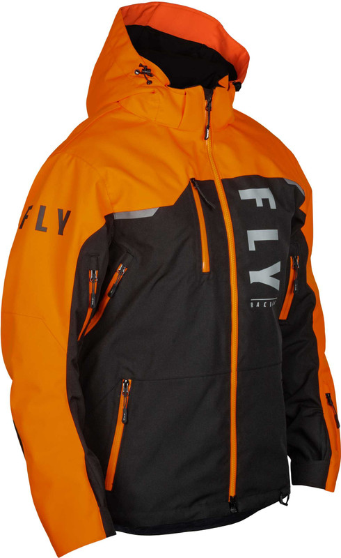 FLY RACING Carbon Jacket Black/Orange Sm 470-5208S