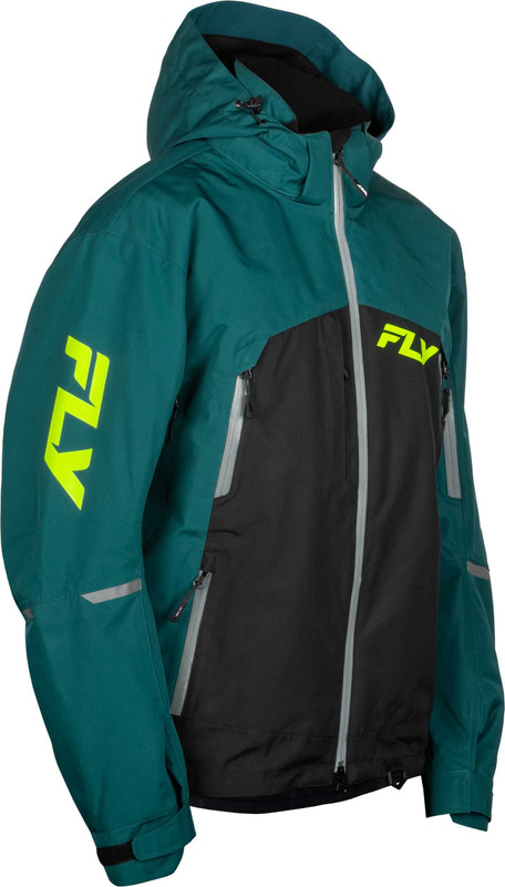 FLY RACING Incline Jacket Teal/Black Lg 470-4109L