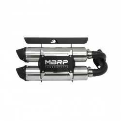 MBRP Dual Stacked Slip-On System W/ Performance Muffler Blk Tip AT-9522PT