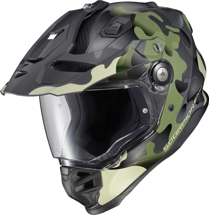 SCORPION EXO Xt9000 Carbon Full Face Helmet Gilley Green Md XT9-2354