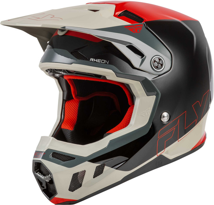 FLY RACING Formula Cc Glide Helmet Black/Red/Grey Xl 73-4353X