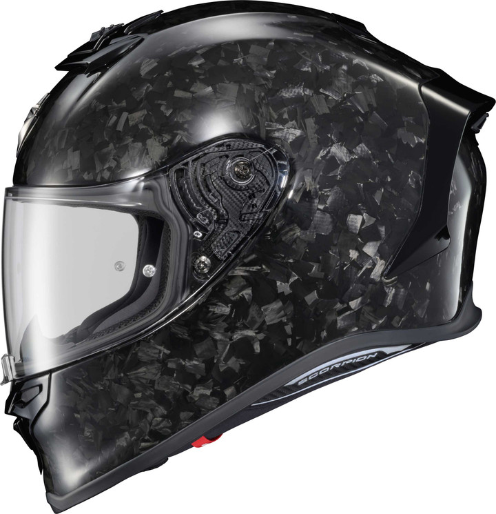 SCORPION EXO Exo-R1 Air Full Face Helmet Carbon Onyx Gloss Black 2X R1C-2007