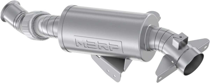 MBRP Single Slip-On Turbo Back W/ 3" Perf. Muff W/ Cat. Conv. AT-9223PT