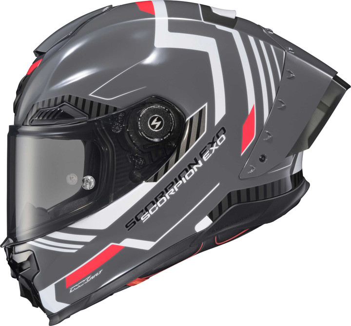 SCORPION EXO Apex Exo-Warp Full Face Helmet Atarax Grey/White Xl WAR-3606