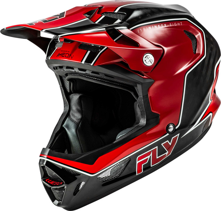 FLY RACING Werx-R Flow Carbon Helmet Black Carbon/Red Md 73-9231M