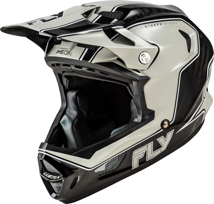 FLY RACING Yth Werx-R Flow Carbon Hlmt Black Carbon/Grey Yl 73-9230YL