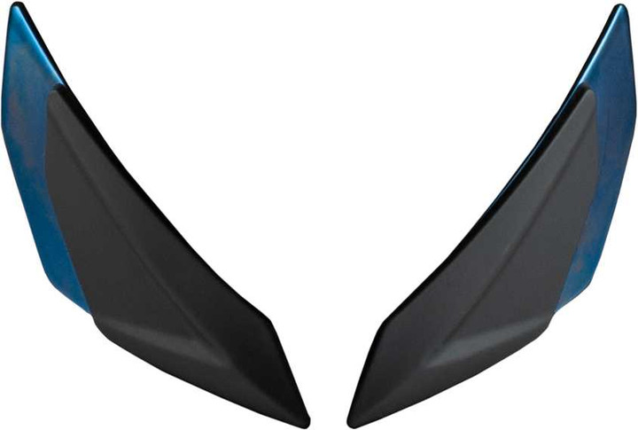 FLY RACING Sentinel Front Side Vents Pair Blue Chrome 73-89825